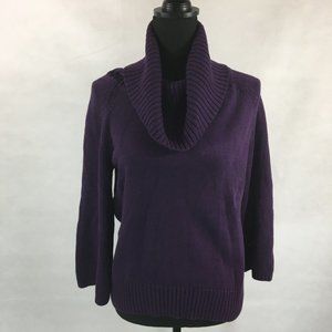 JEANNE PIERRE LARGE  COTTON 3/4 sleeve sweater